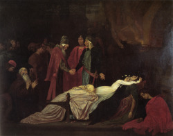 suicideblonde:  The Reconciliation of the Montagues and the Capulets by Lord Frederick Leighton 