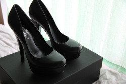Black heels.