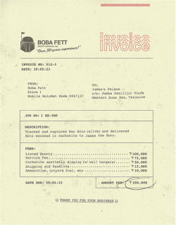 jonwithabullet:   Boba Fett’s Invoice to