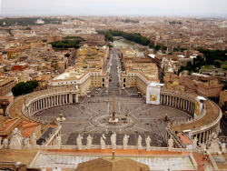 landscapelifescape:  Vatican City, Italy - St. Peter’s Basilica from the Cupola Submitted by pttssscch 