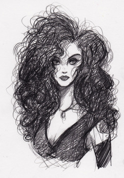 -Infamoushogwartsjaguar:  Homemadedarkmark:  Bellatrix Lestrange   I Love Her, But