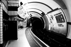 black-and-white:  tube (by Gemma McCracken)