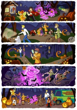 Spooky Scooby-Doo Google Doodle 
