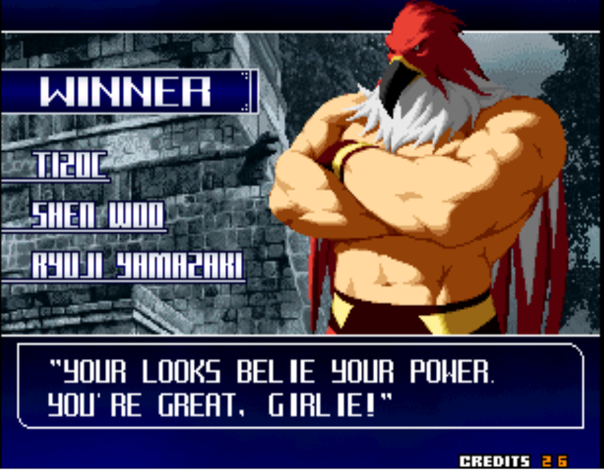 Bison2Winquote — - Iori Yagami, King of Fighters 2003