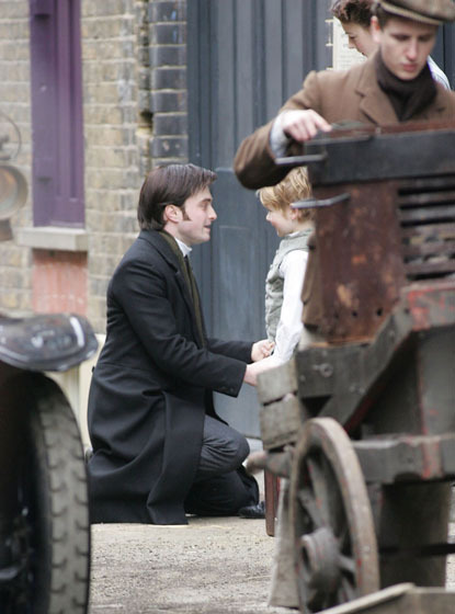 -infamoushogwartsjaguar:  homemadedarkmark:  Dan Radcliffe on the set of The Woman