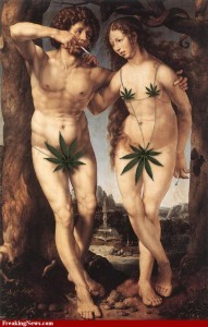 XXX thatsgoodweed:  adam & eve & mary photo