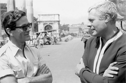 Pier Paolo Pasolini &amp; Marcello Mastroianni