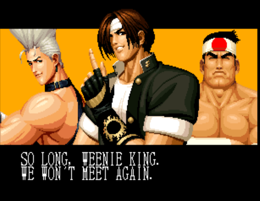 Bison2Winquote — - Iori Yagami, The King of Fighters 1998 (SNK)