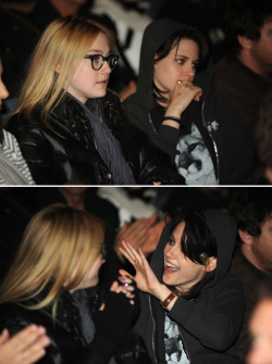 suicideblonde:  Dakota Fanning and Kristen Stewart at the Sundance Film Festival premiere of The Runaways, January 24th, 2010 