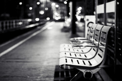 black-and-white:  Where I wait for my train