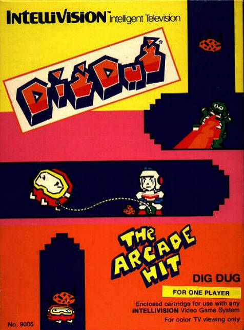 boxart:Dig Dug.1987, Intellivision, US ver.