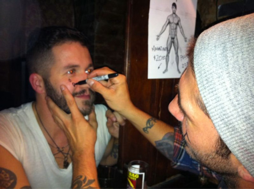 viciouslittleboy:Johnny Hazzard giving me sharpie tears at last night’s party