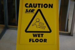 flyingscotsman:  In case of wet floor, recline