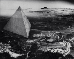 Tetrahedron City Project, Yomiuriland, Japan engineering by R. Buckminster Fuller &amp; Shoji Sadao, 1968