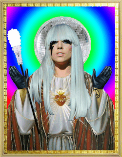 iloveyougagaloo:  gresace:  xgagaloo:  “Praise GodGa” Our Gaga, who art in Disco Heaven Hallowed be thy name Thy Fame doth come, Your Fashion, become on Earth as it is in Disco Heaven. Give us this day, our daily Monster And forgive thy ignorant prejudice