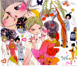 happiijenny:Aya Takano Artwork for Zipper Magazine Aya Takano used to follow me on Tumblr, but she deleted her blog, oh well