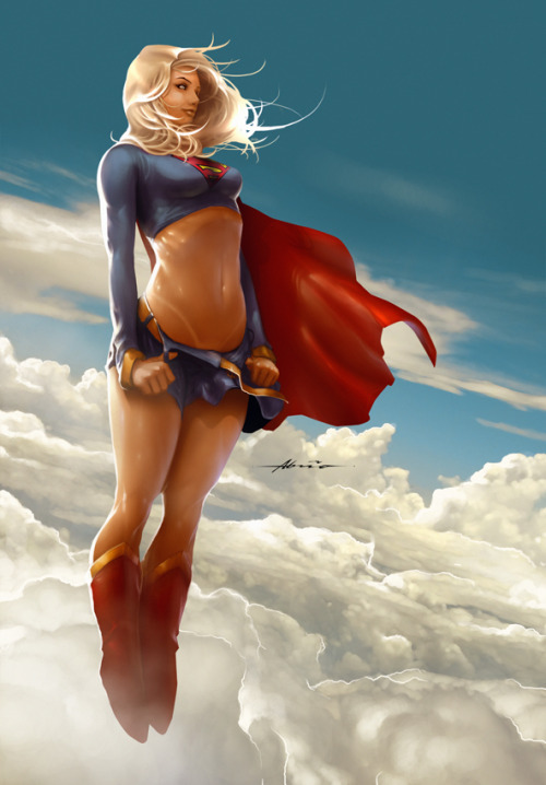 timetravelandrocketpoweredapes:  Supergirl  by ~abraaolucas