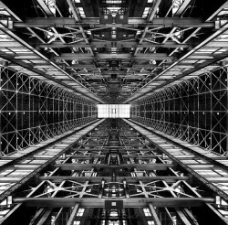 black-and-white:  Tesselation Row (by bstorage)