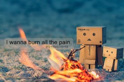 cutebabyboo:  dylanxclusive:  I wanna burn all the pain. (Base Photo From: http://www.flickr.com/photos/excomedia/4465428416)  Just gonna stand there and watch me burn :) 