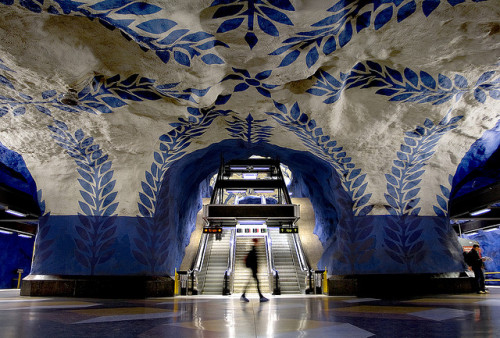 travelthisworld:The Stockholm Metro, Stockholm, Sweden by Stuart Robertson Reynolds