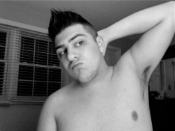 giraffology:  Topless Tuesday This is all you get. No one needs to see my fat. 