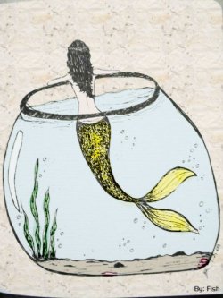 watercoloredfish:  Free me -By Fish D. 