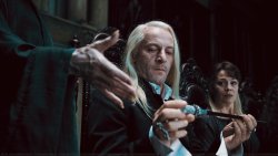 -infamoushogwartsjaguar:  “Your wand, Lucius,