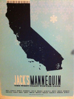 justswimforthemusic:  this was my first ever jack’s mannequin tour :)  i remember at the show andrew was wearing a button on his belt loop that said ‘fuck cancer.’ also, when he jumped into the crowd the only part of his body i could touch was