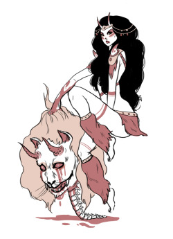 natazilla:  demon barbarian girl (and her dead dad) 