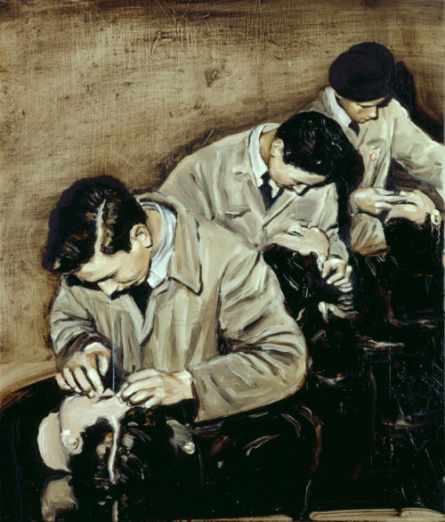 loverofbeauty:  Michael Borremans, The Pupils, 2001 