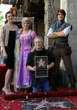 part-of-our-disney-world:  whatcarriesthinking:  alan menken gets a star on the walk of fame!   Jenny here! Finally! This guy is a magical Disney genius! :D  ABOUT DAMN TIME!!!!!!!!