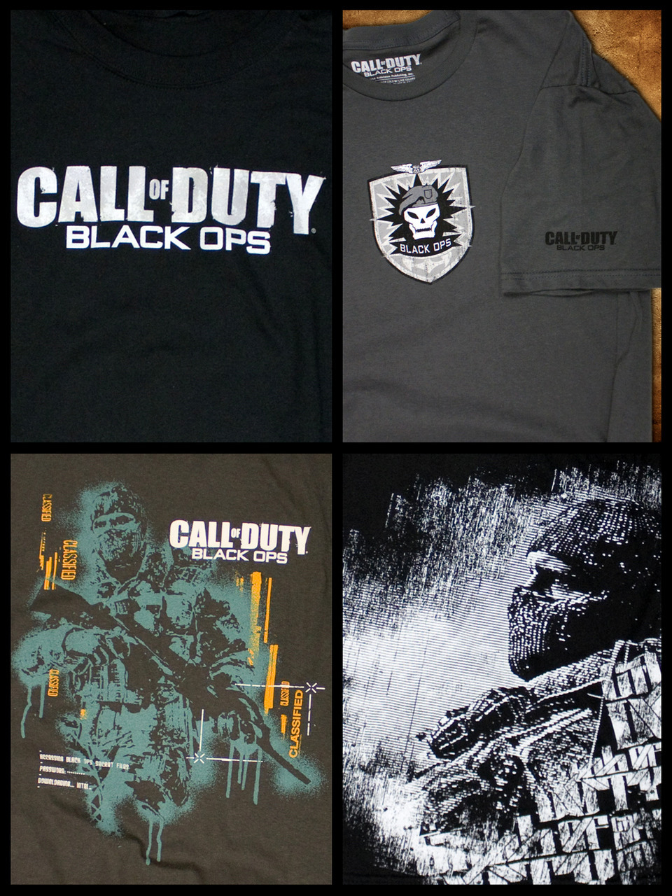Four new Call of Duty: Black Ops shirts available at J!NX. If you buy any CoD shirt, get $5 off any other shirt with the code “DEATHMACHINE”!
Call of Duty: Black Ops Tees via J!NX