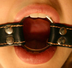 master2submissiveslave:A ball-gag is useful when your words are of no value to me and I want to hear your garbled whimpering, but when I need access to that warm, wet hole, this option pleases me more.