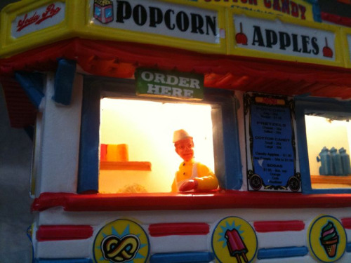 At the popcorn stand