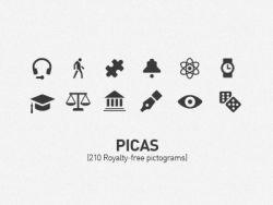 Picas, A Pictogram Set Coming Soon From Rok Benedik.