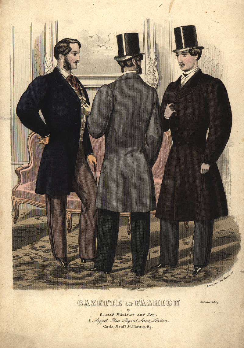 stellar-raven:  Men’s Fashion, 1859 [University Libraries, University of Washington]