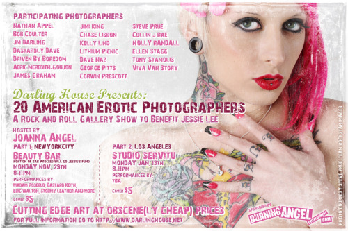 darlingerotica:Darling House presents 20 American Erotic Photographers: A Rock and Roll Gallery Show