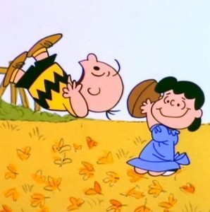 November 16, 1952 - In the Peanuts comic strip, Lucy first held a football for Charlie Brown.