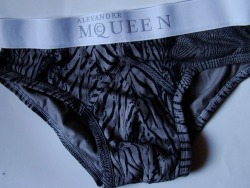 &ldquo;Feather-Print McQueen Brief&rdquo; Photo by petrito.