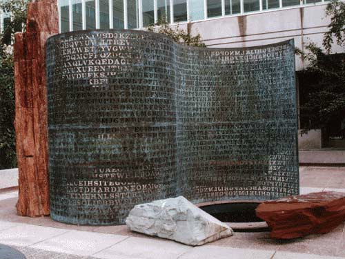 Via outsiderart:
“ “Kryptos sleuths may finally get some help cracking the CIA sculpture that has confounded amateur and professional cryptographers for two decades. Artist Jim Sanborn, who created the cypher sculpture in 1990 for CIA headquarters in...