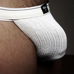 shootbig:  Cock in jockstrap. [I just made this as my icon pic.]  Fuck