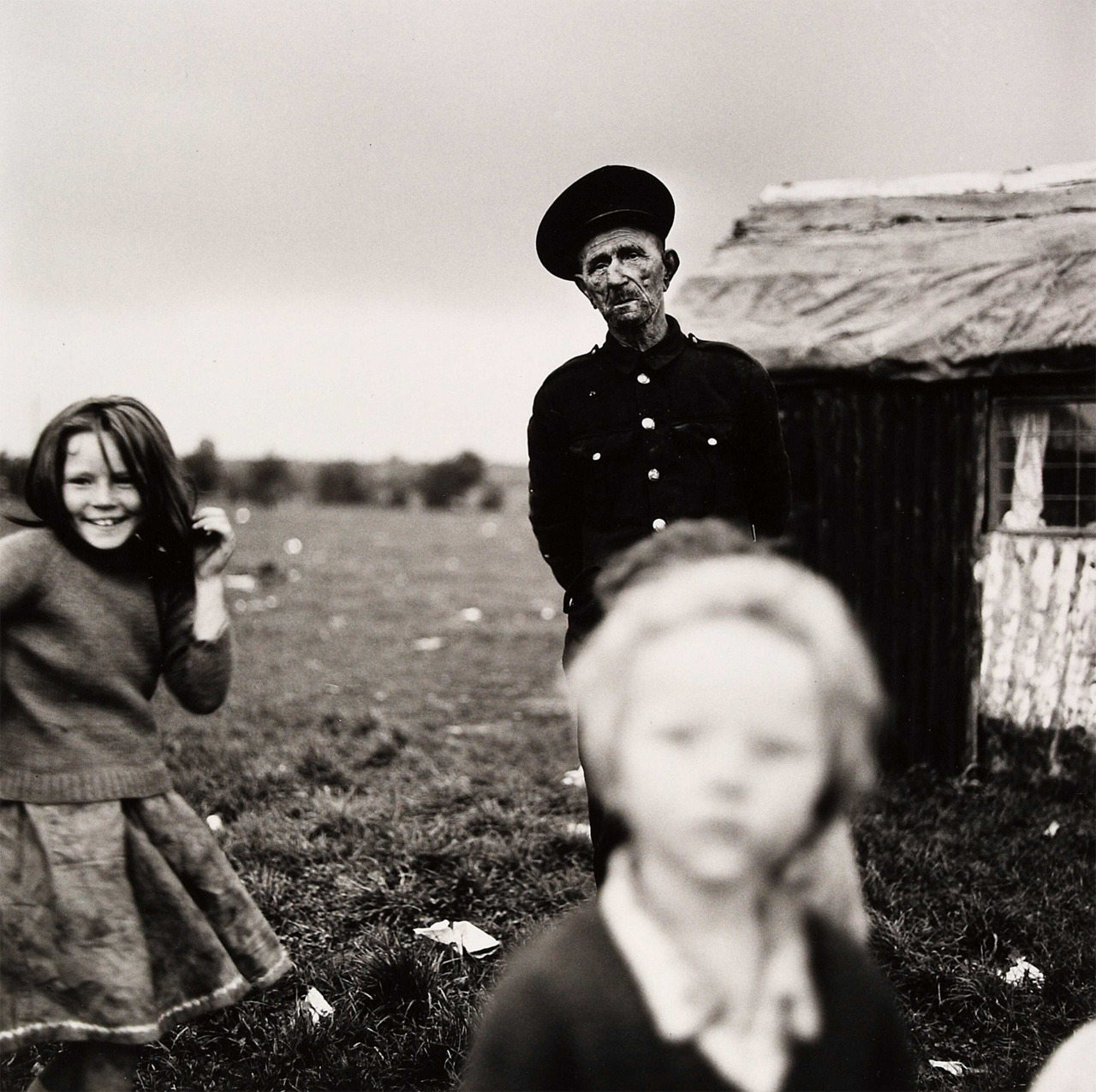 Chimney Sweep and Children, Ireland photo by Alen MacWeeney, 1965