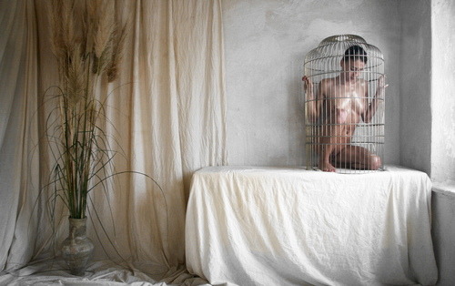 ravenskink:  ~ caged bird ~ via 1.bp.blogspot.com 