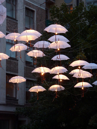 vinylstatic: floating umbrellas 