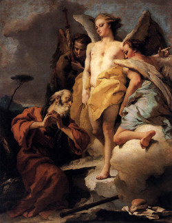 Malebeautyinart:  Abraham And The Three Angels. Giovanni Battista Tiepolo. 