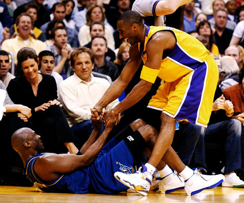 theantiheroes:  Mike & Kobe.     Kobe might as well have had MJ’s dick in his mouth. He can get 16 rings but will never touch Jordan…jus give it up! Enuf hate.          SNThose PE 8’s GOOOOOOOOOOOO tho!