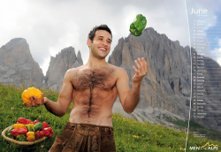 hommesauvage:  Charity Erotic calendar 2011 from the Alps  