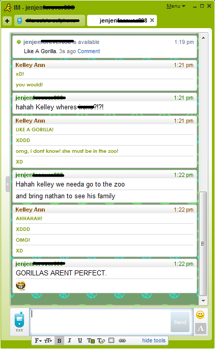 Nathan&rsquo;s new name in 6th period is Gorilla! :3