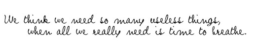 Keep it simple.