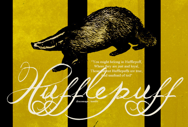 discosnape:  Hufflepuff 